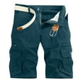 thumbnail image 1 of ZyeKqe Mens Cargo Shorts with Multi Pockets Classic Summer Outdoor Hiking Workout Overalls Shorts, 1 of 8