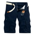 thumbnail image 1 of ZyeKqe Mens Cargo Shorts with Multi Pockets Classic Summer Outdoor Hiking Workout Overalls Shorts, 1 of 8