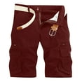 thumbnail image 1 of ZyeKqe Mens Cargo Shorts with Multi Pockets Classic Summer Outdoor Hiking Workout Overalls Shorts, 1 of 8