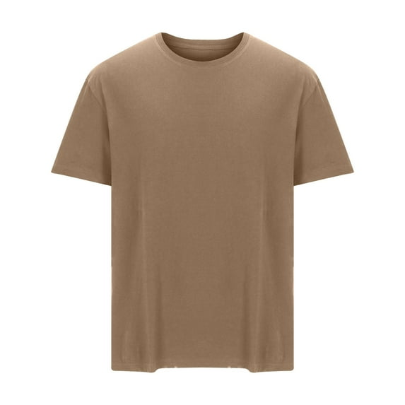 ZyeKqe Mens T Shirts Summer Basic Short Sleeve Athletic Shirts Casual Running Gym Workout Tee Plus Size Activewear Tops