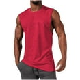 thumbnail image 1 of ZyeKqe Mens Tank Tops Sleeveless T Shirts Crewneck Solid Color Loose Fitting Muscle Tees Shirt, 1 of 5