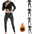 thumbnail image 1 of ZyeKqe Mens Thermal Underwear Sets Winter Casual Warm Base Layer Pajamas Fleece Lined Solid Long Johns, 1 of 6