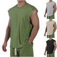 thumbnail image 1 of ZyeKqe Mens Workout Tank Tops Athletic Sleeveless T-Shirt Sport Muscle Tees Running Breathable Gym Muscle T-Shirt, 1 of 6