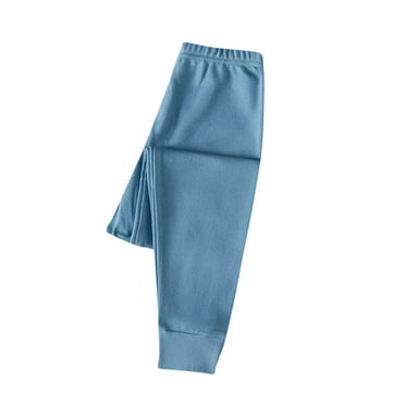 ZyeKqe Newborn Baby Boys Girls Cotton Pants High Waisted Lounge Pants Solid Color Loose Fitted Trousers