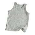 thumbnail image 1 of ZyeKqe Newborn Baby Boys Girls Tank Tops Casual Sleeveless Shirts Crewneck Casual Comfy Outfits, 1 of 5
