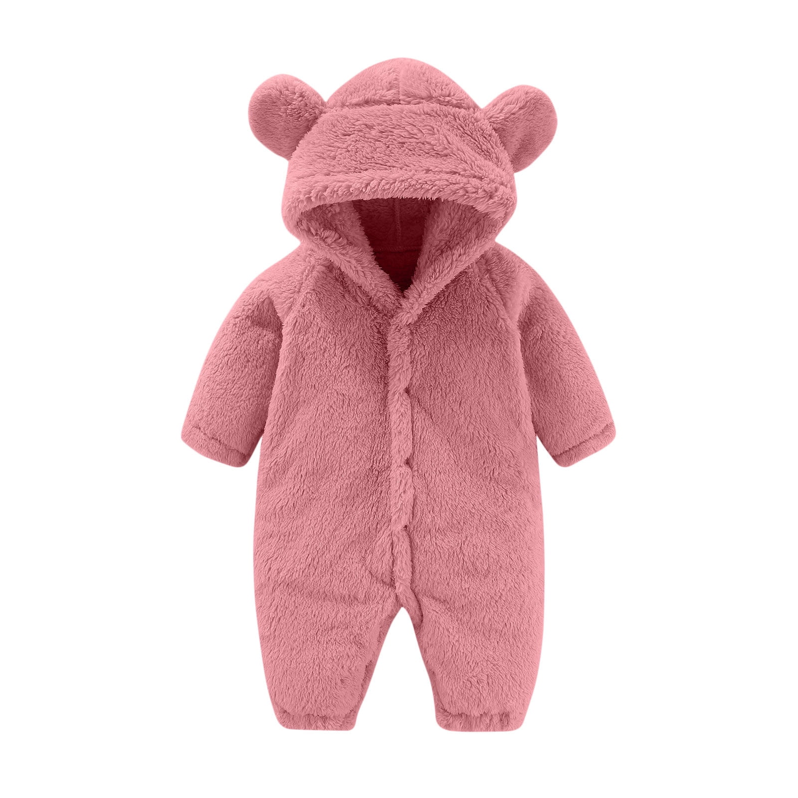 ZyeKqe Newborn Baby Rompers Footie Snowsuit Baby Girls Boys Winter Warm ...