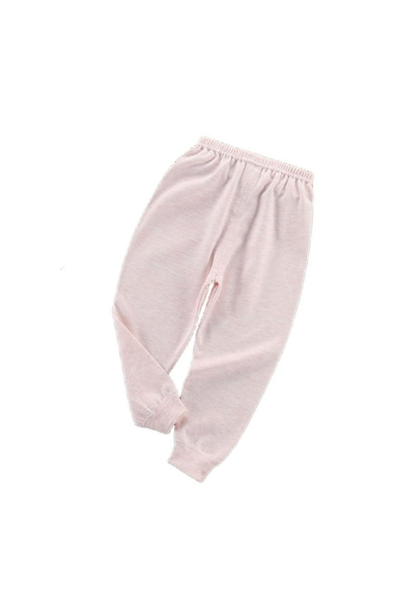 Newborn Baby Sweatpants Kids Unisex Plain Joggers Toddler Elastic Waisted Casual Comfy Pull-On Pants