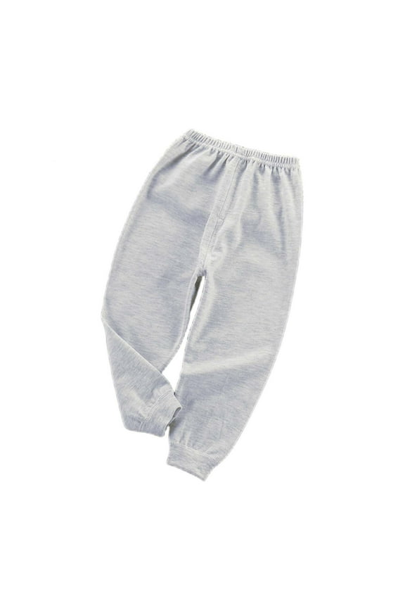 Newborn Baby Sweatpants Kids Unisex Plain Joggers Toddler Elastic Waisted Casual Comfy Pull-On Pants