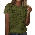 thumbnail image 1 of ZyeKqe Oversized T Shirts for Women Short Sleeve Summer Tops Crewneck Print Shirts 2024 Trendy Clothes, 1 of 2