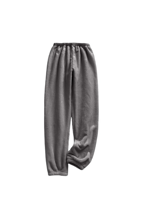 Pajamas Pants for Women Flannel Fuzzy Warm High Elastic Waist Baggy Comfy Sherpa Plush Sleepwear Homewear