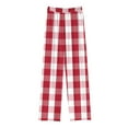 thumbnail image 1 of ZyeKqe Pajamas Pants for Women High Waisted Lounge Pants Wide Leg Plaid Casual Comfy Sleep Bottoms, 1 of 3