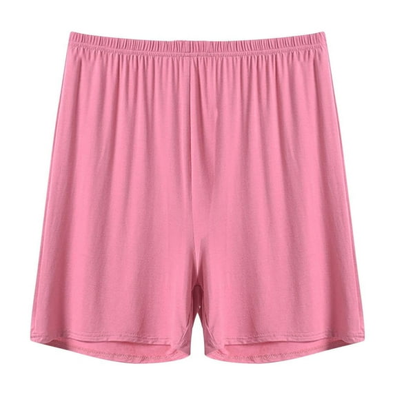 ZyeKqe Pajamas Shorts for Women High Wasted Sleep Bottoms Wide Leg Cozy Lounge Short Sleepwear Loungewear