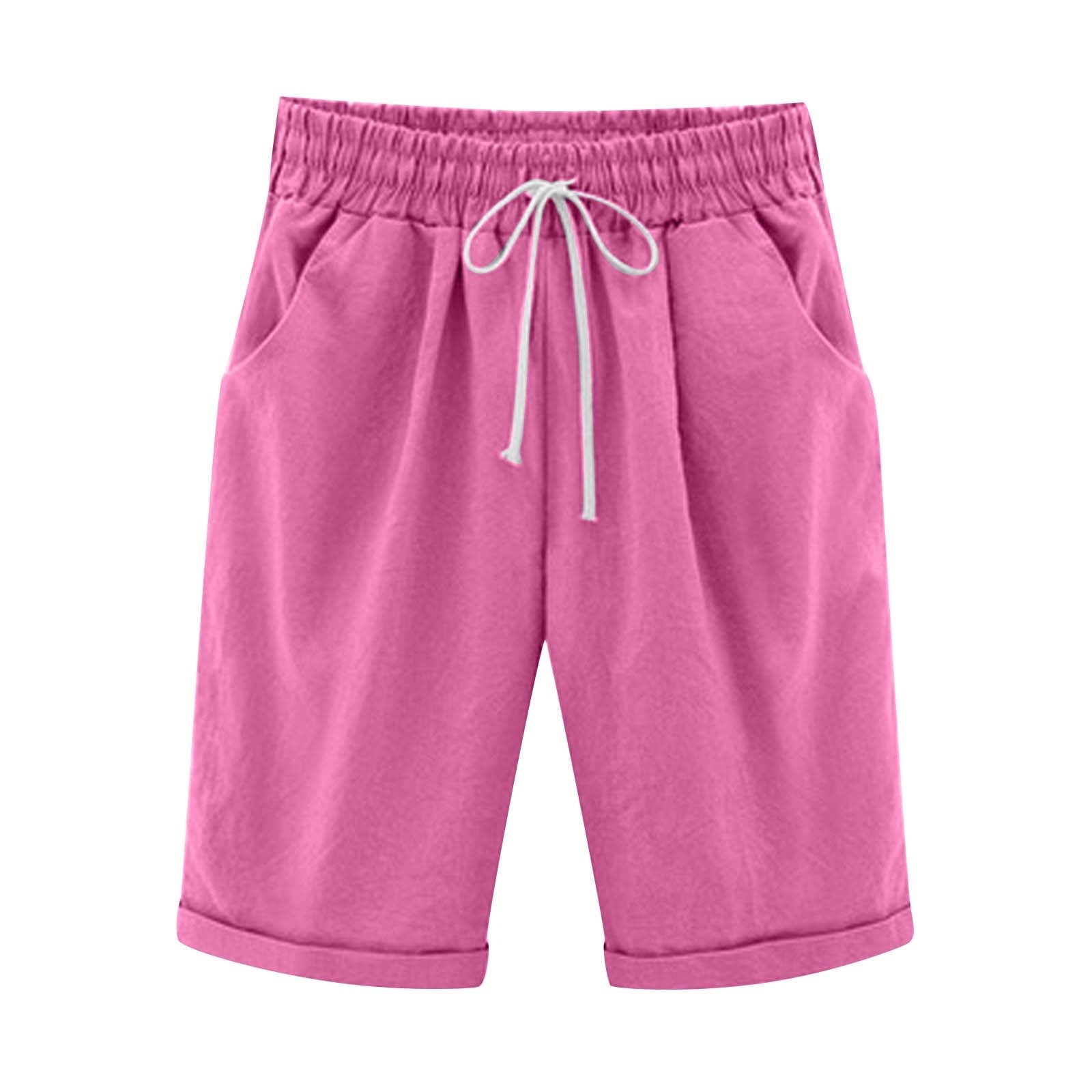 ZyeKqe Plus Size Capri Pants for Women Summer Elastic Waist Capris ...