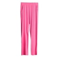 thumbnail image 1 of ZyeKqe Plus Size Pajama Pants for Women Soft Comfy Sleepwear Bottom Elastic High Waisted Long Lounge Pants, 1 of 6
