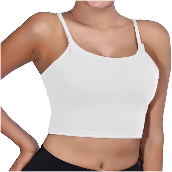 ZyeKqe Plus Size Tank Tops for Women Spaghetti Strap Sleeveless Cropped Shirts Square Neck Stretchy Slim Fitted Basic Tees