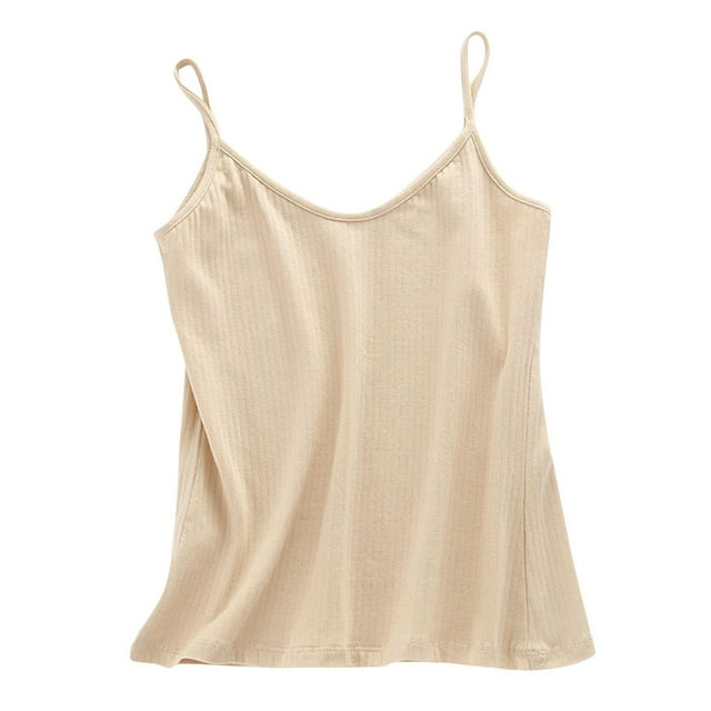 ZyeKqe Plus Size Tank Tops for Women Spaghetti Strap Sleeveless Shirts Casual V Neck Undershirts Base Layer Loungewear