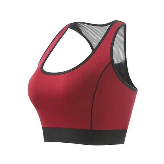 ZyeKqe Racerback Sport Bras for Women High Support Seamless Workout Bras Mesh Back Breathable Running Gym Yoga Bras