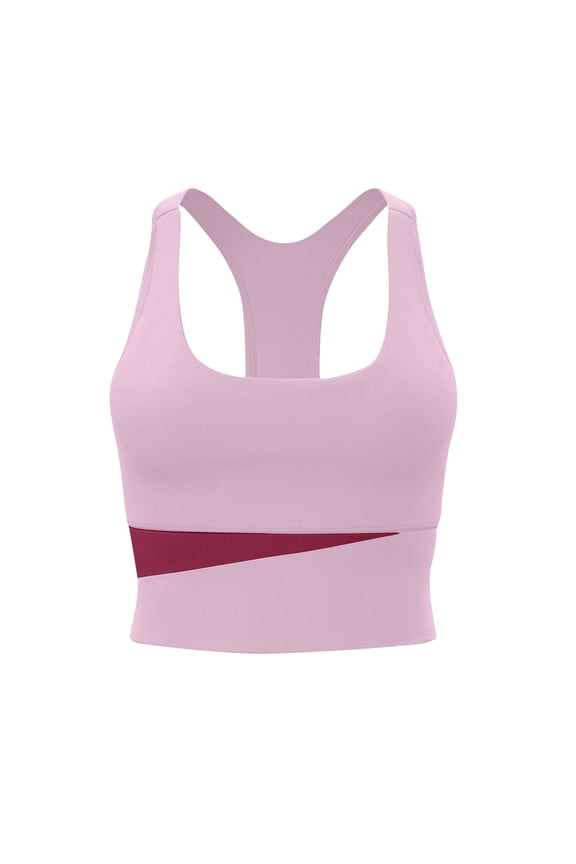 Racerback Sport Bras for Women Lightweight Quick Dry Yoga Bras Wireless Push up Workout Crop Tank Top