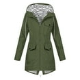 thumbnail image 1 of ZyeKqe Rain Jacket for Women Full Zip Hood Travel Hiking Raincoat Waterproof Windbreaker Hoodies Jacket with Pockets, 1 of 8