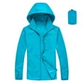 thumbnail image 1 of ZyeKqe Rain Jackets for Women Lightweight Hooded Windproof Raincoat Packable Outdoor Hiking Windbreakber, 1 of 2