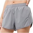 thumbnail image 1 of ZyeKqe Running Shorts for Women Elastic Waisted Drawstring Quick Dry Workout Shorts with Pockets, 1 of 3