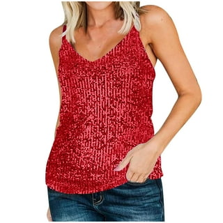 トップス THEREDTHREAD S fur sequins camisole THEREDTHREAD / ザレッドスレッド】S fur sequins camisole
