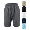 thumbnail image 1 of ZyeKqe Mens Athletic Shorts Drawstring High Waisted Sweat Shorts Wide Leg Gym Running Shorts, 1 of 3