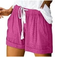 thumbnail image 1 of ZyeKqe Shorts for WomenTrendy High Waisted Lounge Shorts Summer Casual Comfy Shorts with Pockets, 1 of 6