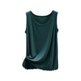 thumbnail image 1 of ZyeKqe Tank Tops for Women Sleeveless Undershirts Crewneck Base Layer Vest Loose Comfy Loungewear, 1 of 7