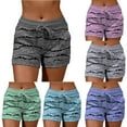thumbnail image 1 of ZyeKqe Summer Shorts for Women Drawstring Low Waisted Pajamas Shorts Straiped Casual Comfy Lounge Shorts, 1 of 6