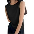 thumbnail image 1 of ZyeKqe Sweater Vest for Women Casual Sleeveless Crewneck Pullover Knit Tank Tops Loose Fitted Blouses, 1 of 6