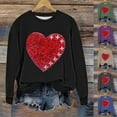 thumbnail image 1 of ZyeKqe Sweatshirts for Women Plus Size Valentines Day Printed Tops Fleece Lined Long Sleeve Shirts Fashion Clothes, 1 of 6