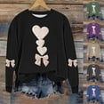 thumbnail image 1 of ZyeKqe Sweatshirts for Women Plus Size Valentines Day Pullover Tops Fleece Lined Long Sleeve Loose Casual Fashion Shirts, 1 of 6