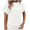 thumbnail image 1 of ZyeKqe T Shirts for Women Short Sleeve V Neck Fashion Tops Trendy Lightweight Soft Casual Summer Tees, 1 of 6