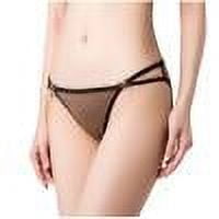 ZyeKqe Thongs for Women No Show Seamless Stretch Underwear Low Rise Strappy Ladies Panties Thongs