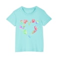 thumbnail image 1 of ZyeKqe Toddler Baby Boy Girl T-Shirts Short Sleeve Cute Graphic Print Crew Neck T Shirt Summer Basic Tees, 1 of 5