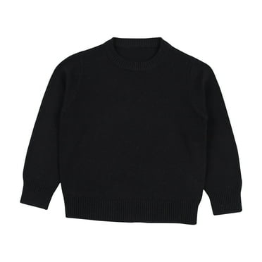 ZyeKqe Toddler Baby Girl Boy Sweaters Long Sleeve Knit Top Solid Color Crewneck Pullover Top Fall Winter Clothes