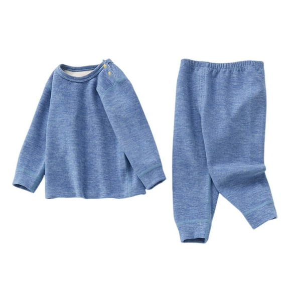 ZyeKqe Toddler Baby Girl Outfit Long Sleeve Cotton Top Elastic Waisted Pants Infant Pajamas Set