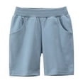 thumbnail image 1 of ZyeKqe Toddler Baby Girls Boys Athletic Shorts Elastic High Waisted Sweat Shorts Active Running Gym Shorts, 1 of 3