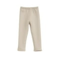thumbnail image 1 of ZyeKqe Toddler Baby Girls Fleece Lined Leggings High Waisted Ribbed Knit Tights Kids Thicken Warm Winter Full Length Pants, 1 of 9