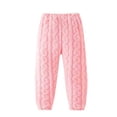 thumbnail image 1 of ZyeKqe Toddler Boys Girls Flannel Pajamas Pants High Waisted Fuzzy Fleece Lounge Pants Warm Winter Sleep Bottoms Loungewear, 1 of 2