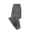 thumbnail image 1 of ZyeKqe Toddler Boys Girls Fuzzy Fleece Pants Sherpa Lined High Waisted Cotton Pants Warm Winter Trousers with Pockets, 1 of 3