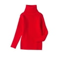 thumbnail image 1 of ZyeKqe Toddler Boys Girls Sweaters Turtleneck Long Sleeve Knit Top Solid Color Pullover Top Warm Winter Clothes, 1 of 4