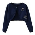thumbnail image 1 of ZyeKqe Toddler Clothes Baby Girls Long Sleeve Shrugs Knit Cropped Cardigan Button Closure Sweater Cover up, 1 of 8