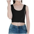thumbnail image 1 of ZyeKqe Toddler Girls Crop Tank Top Seamless Sports Bra Breathable Sleeveless Undershirts Padded Sport Camisole Tops, 1 of 6