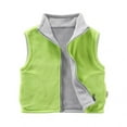 thumbnail image 1 of ZyeKqe Baby Boys Girls Clothes Winter Warm Fleece Sleeveless Jacket Toddler Kids Solid Color Outerwear Vests, 1 of 2