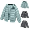 thumbnail image 1 of ZyeKqe Winter Coat Boys Girls Hooded Puffer Jackets Lightweight Warm down Coat Packable Snow Outerwear, 1 of 4