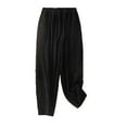 thumbnail image 1 of ZyeKqe Women's Pants Casual Loose Wide Leg Capris High Waist Palazzo Pants Cropped TrousersSummer Outfits, 1 of 2
