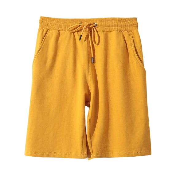 ZyeKqe Women's Plus Size Sweat Shorts Drawstring High Waisted Athletic Shorts Knee Length Lounge Running Shorts