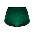 thumbnail image 1 of ZyeKqe Women's Velour Shorts Mid Rise Yoga Running Short Butt Lifting Booty Shorts Retro Mini Pants Dance Bottoms, 1 of 6